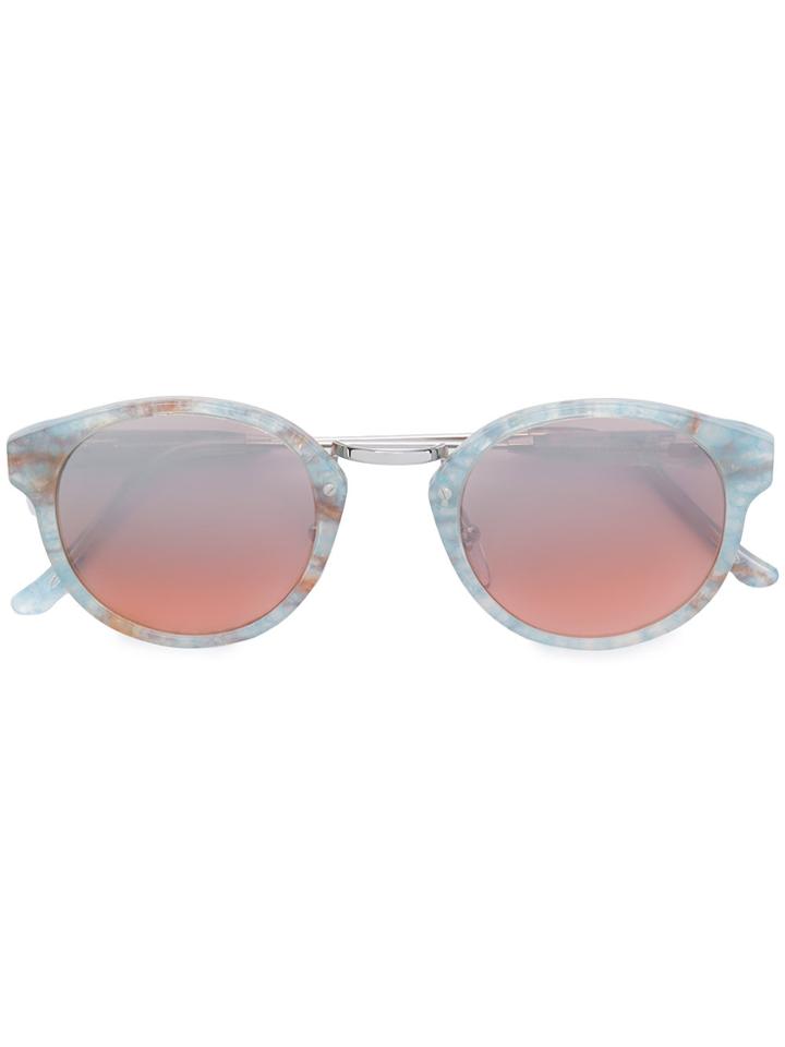 Retrosuperfuture Panamá Onice Azzurro Marbled Sunglasses - Blue