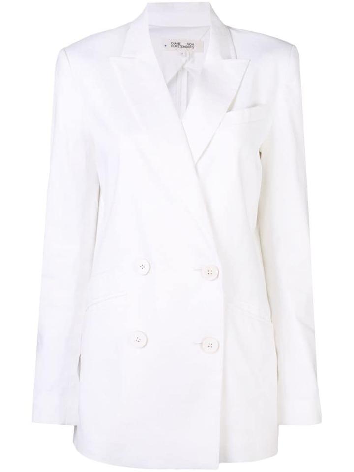 Diane Von Furstenberg Double-breasted Blazer - White