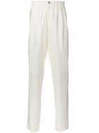 Giorgio Armani Loose Fit Track Trousers - White