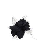 Aleksandr Manamïs Large Ruffled Brooch - Black