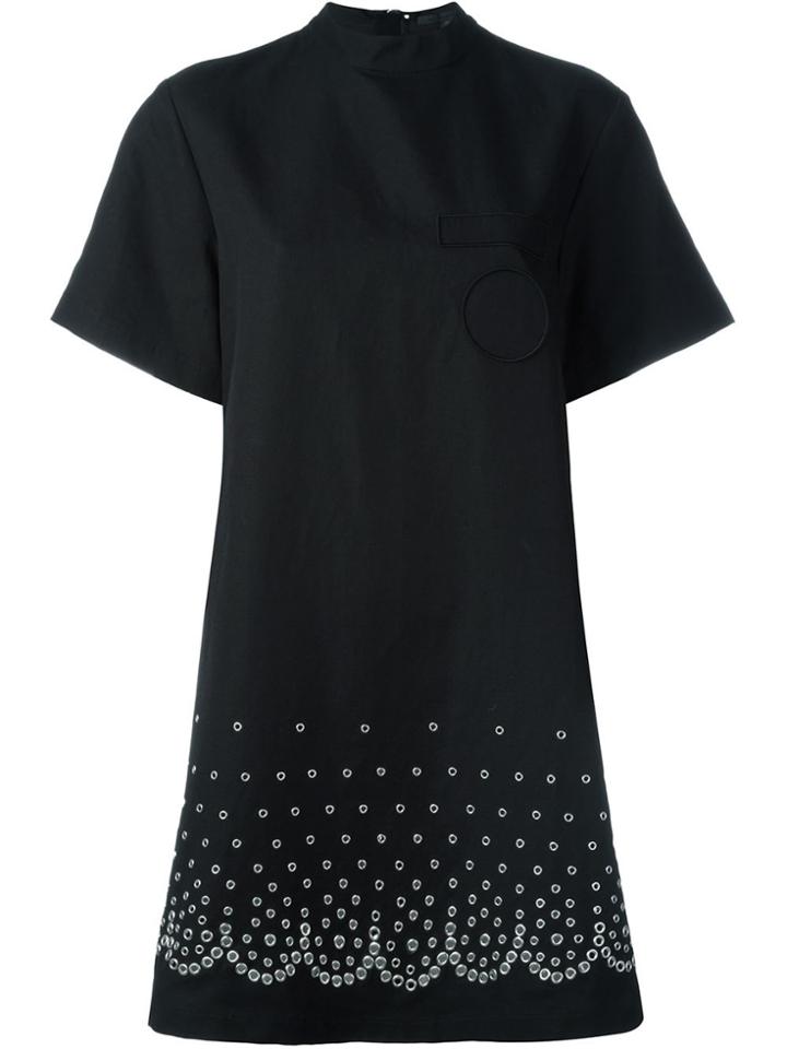 Alexander Wang Eyeylet Embellished Dress - Black