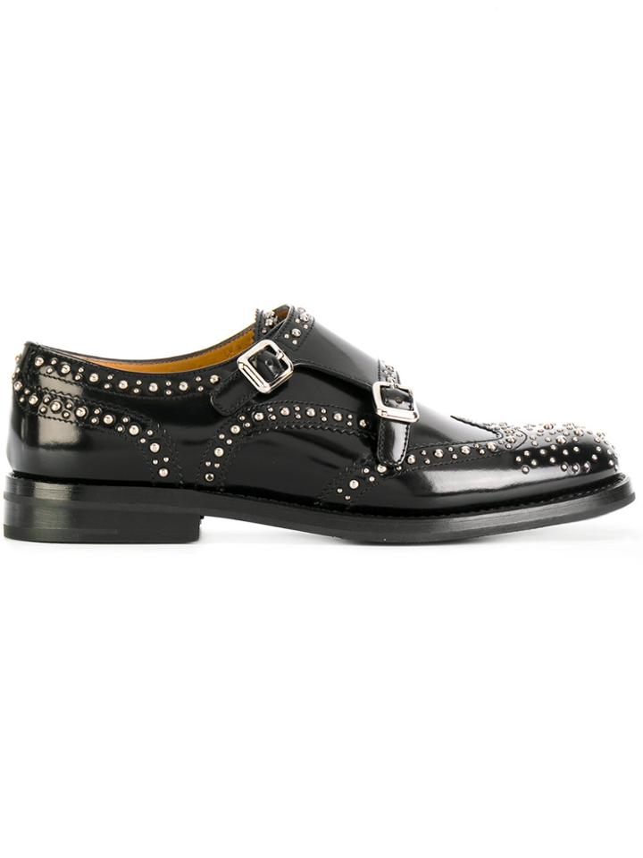 Church's Studded Monk Shoes - Black