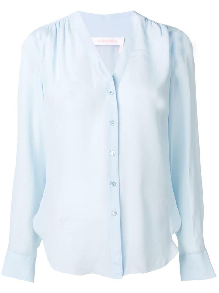 See By Chloé V-neck Blouse - Blue