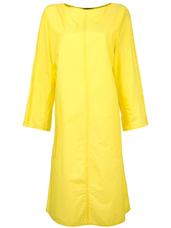 Sofie D'hoore Minimal Tunic Midi Dress, Women's, Size: 36, Yellow/orange, Cotton