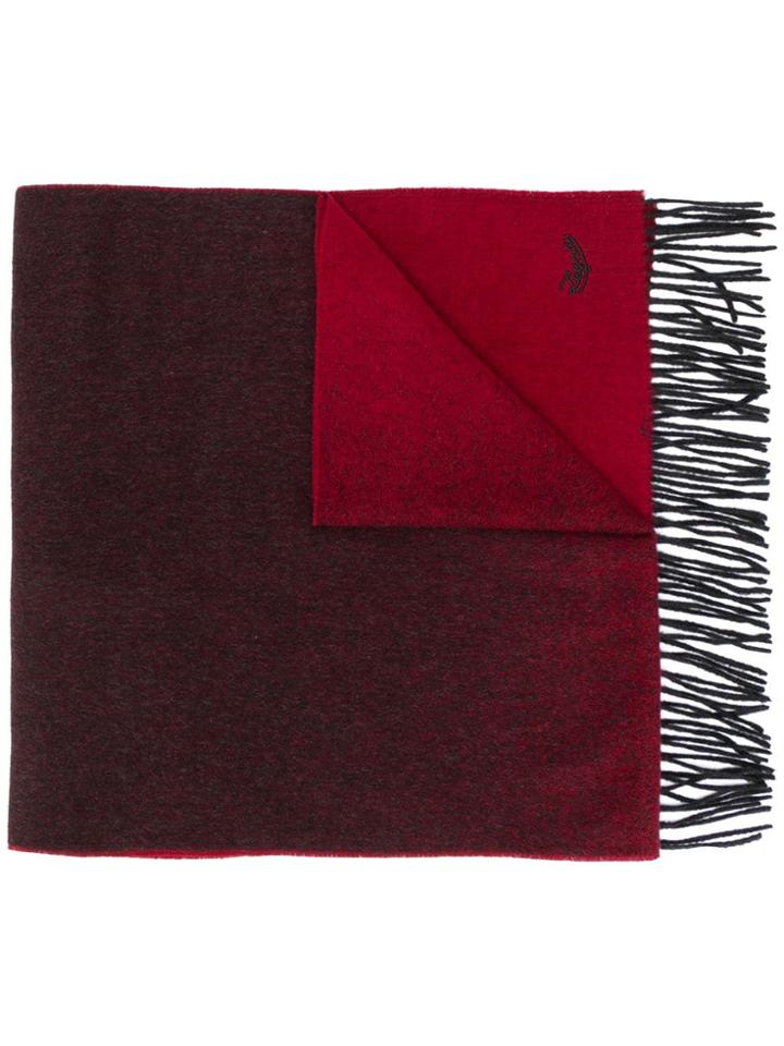 Ermenegildo Zegna Colour Block Scarf - Red
