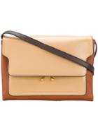 Marni Trunck Pouch Leather Crossbody Bag - Brown