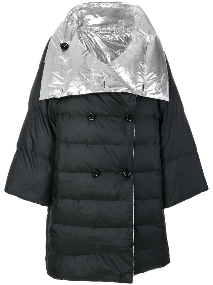 Diesel Padded Double Breasted Coat - Metallic