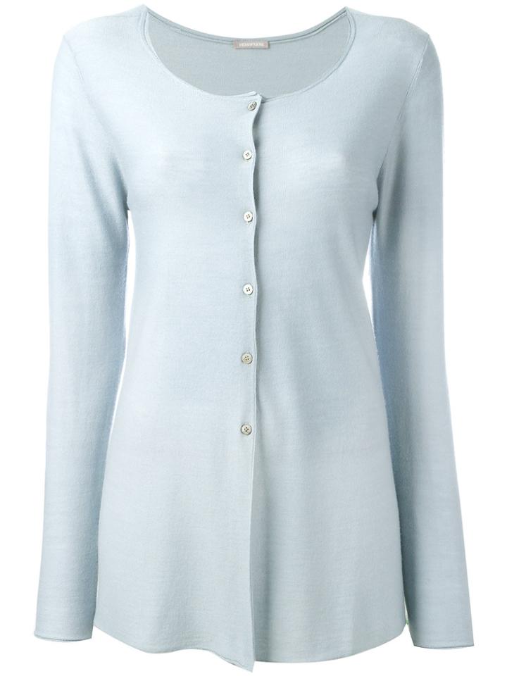 Hemisphere Button Up Cardigan - Blue