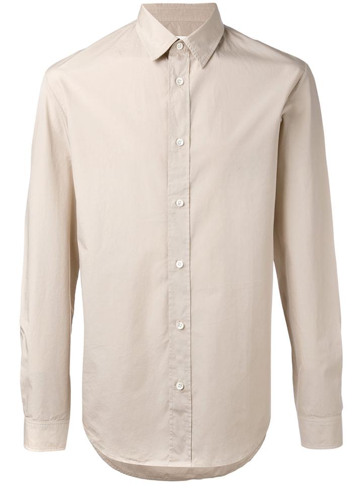 Maison Margiela Button-down Shirt, Men's, Size: 39, Nude/neutrals, Cotton