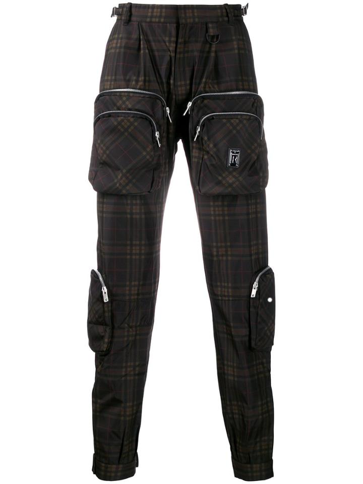 Represent Cargo Pants Tartan - Green