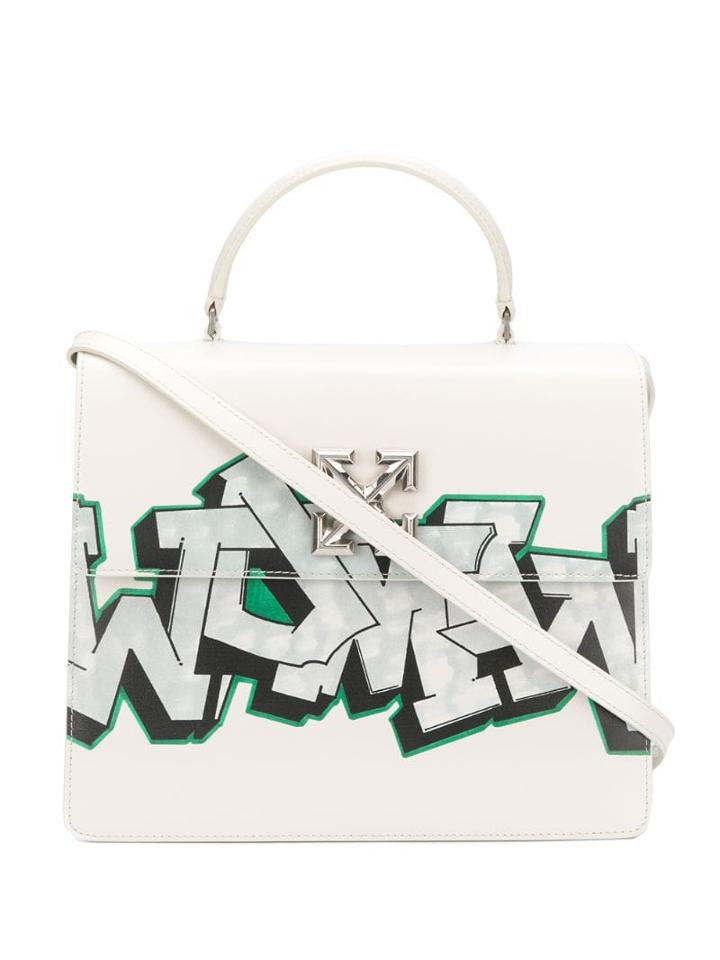 Off-white Jitney Graffiti Tote Bag