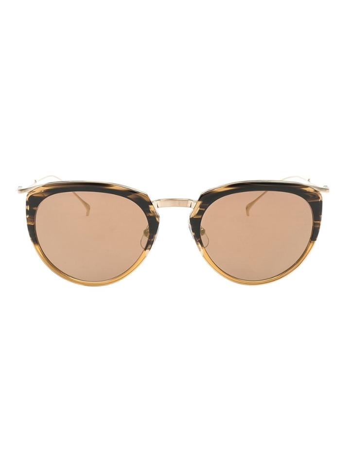 Issey Miyake Cat Eye Sunglasses - Brown