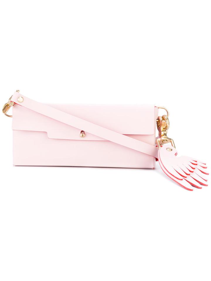 Niels Peeraer - Envelope Crossbody Bag - Women - Leather - One Size, Women's, Pink/purple, Leather