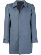 Canali Concealed Fastening Coat - Blue