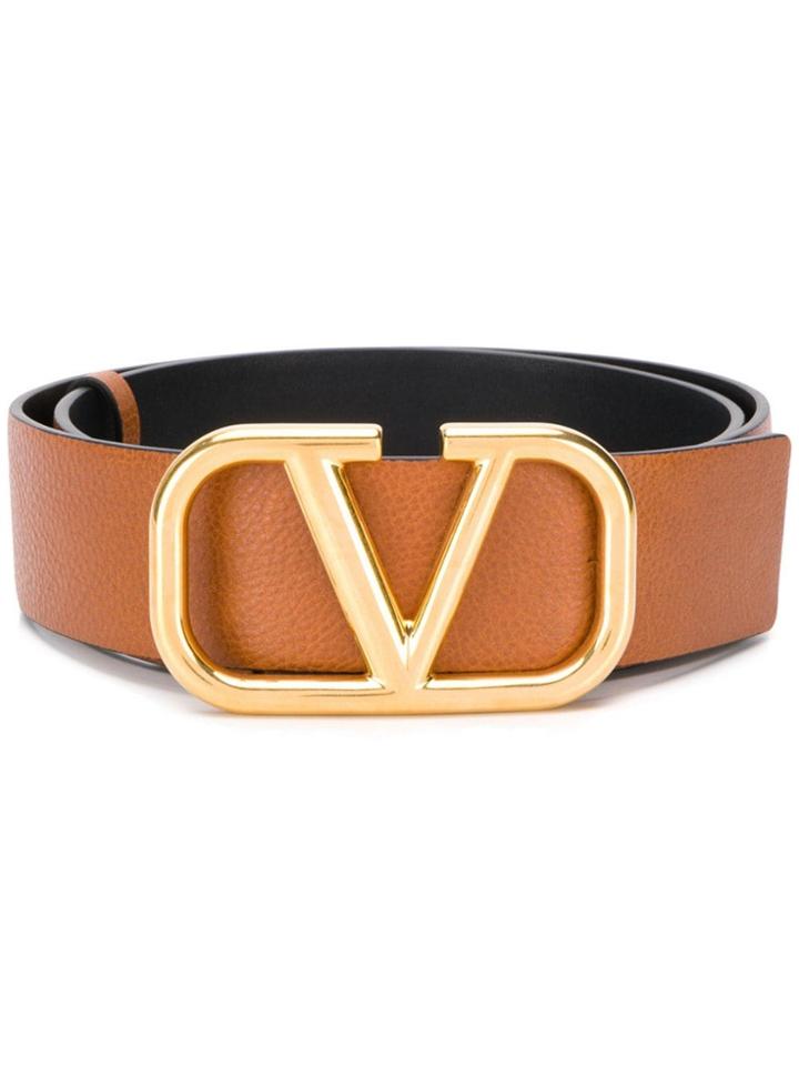 Valentino Go Buckle Belt - Brown