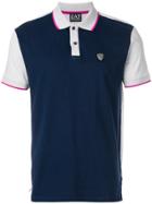 Ea7 Emporio Armani Contrast Sleeve Polo Shirt - Blue