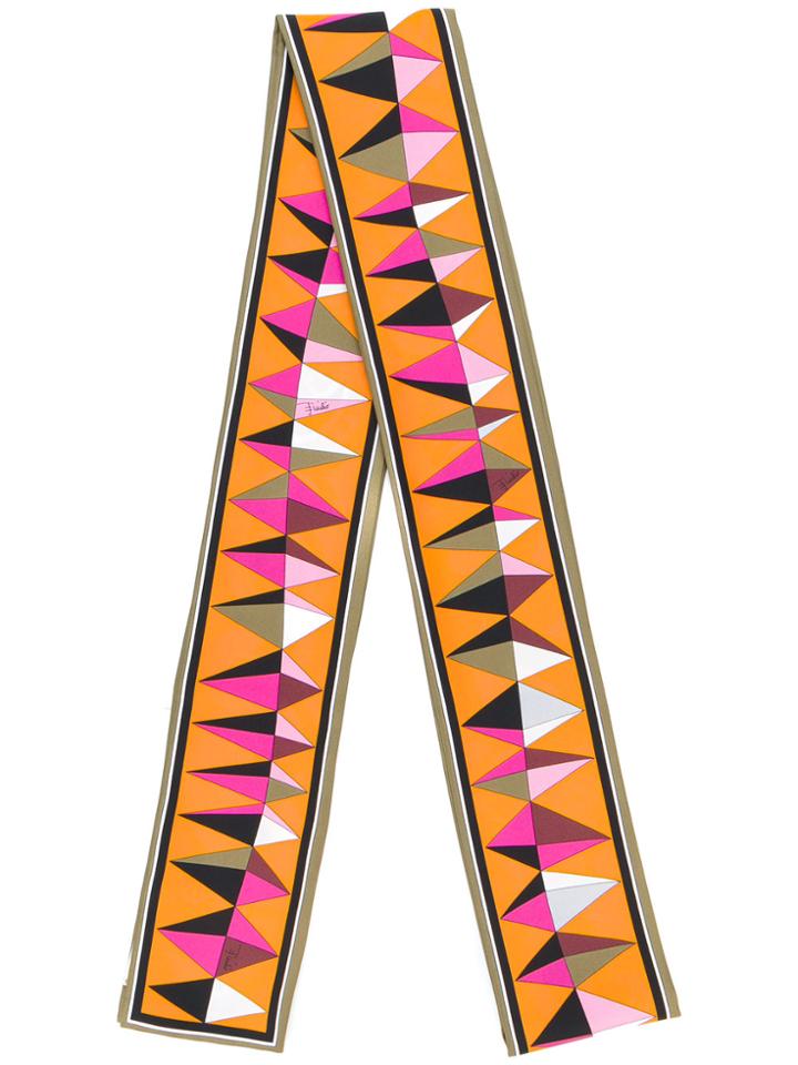 Emilio Pucci Narrow Printed Scarf - Multicolour