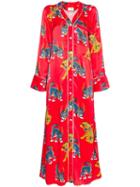 Kirin Peggy Gou Kirin Pg Haetae Viscose Pj Drs Midi Vn L - Blue