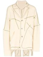 Sulvam Button-front Wool Jacket - White
