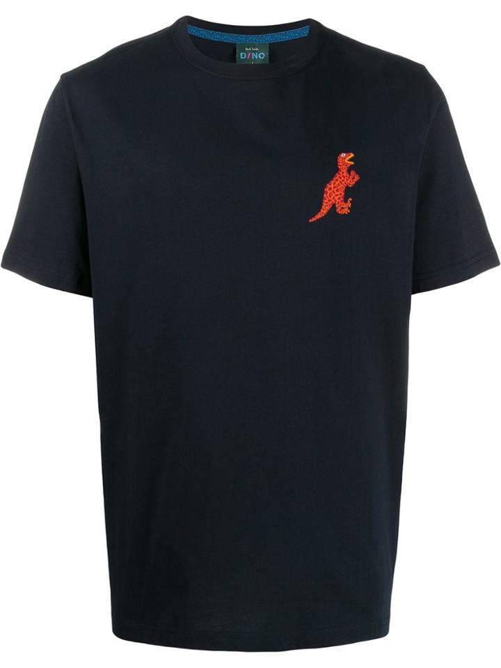 Ps Paul Smith Dinosaur Print T-shirt - Blue