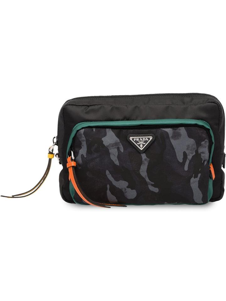Prada Camouflage Pouch - Black
