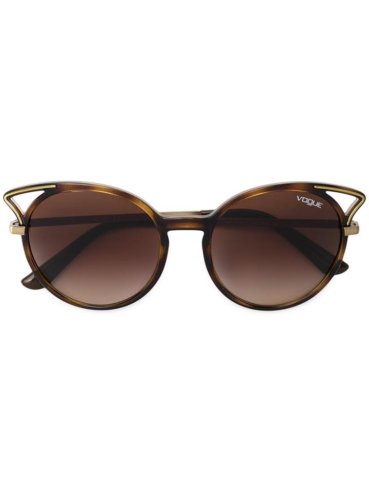 Vogue Eyewear - Cat Eye Sunglasses - Women - Acetate/metal - 52, Brown, Acetate/metal