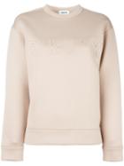 Dkny Embossed Logo Sweatshirt, Women's, Size: Xs, Nude/neutrals, Polyester/spandex/elastane/viscose