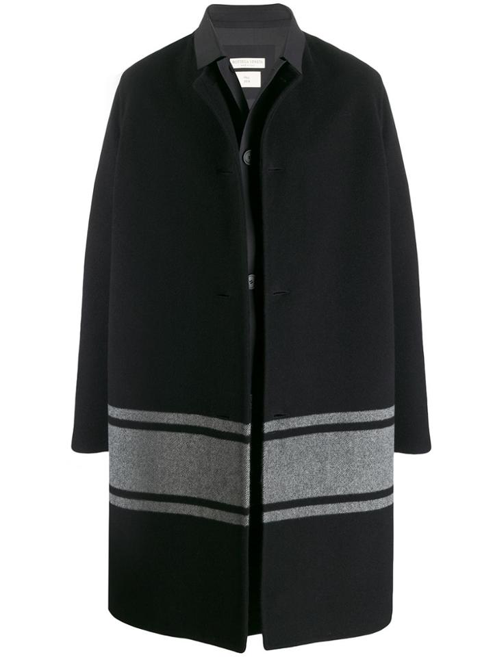 Bottega Veneta Stripe Details Coat - Black
