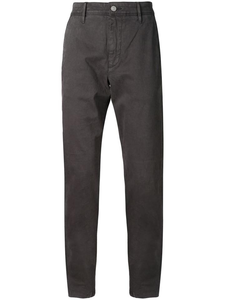 7 For All Mankind 'the Chino' Trousers, Men's, Size: 30, Grey, Spandex/elastane/polyester/cotton