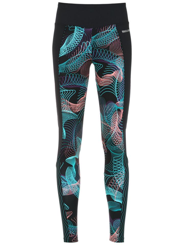 Track & Field Printed Legging - Black
