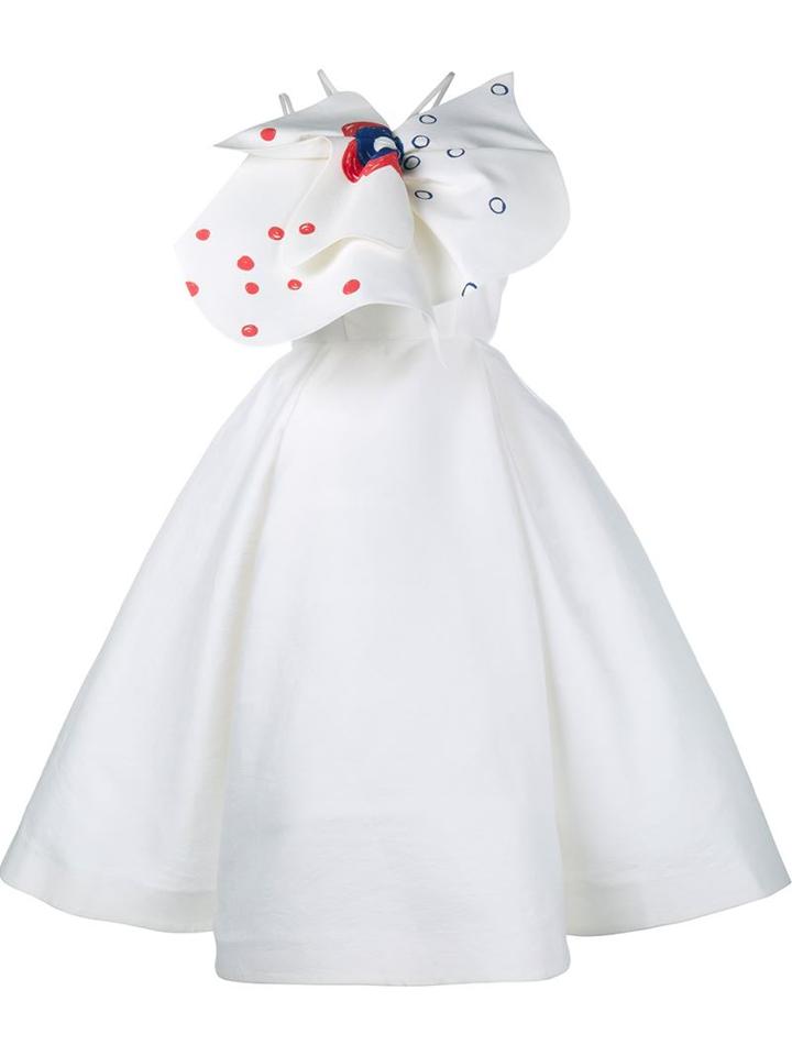 Vika Gazinskaya Printed Bow Embellished Dress