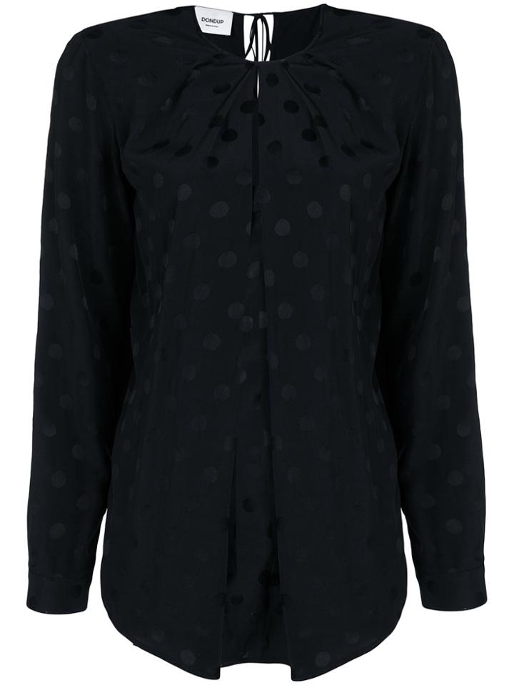 Dondup Polka-dot Jacquard Blouse - Black