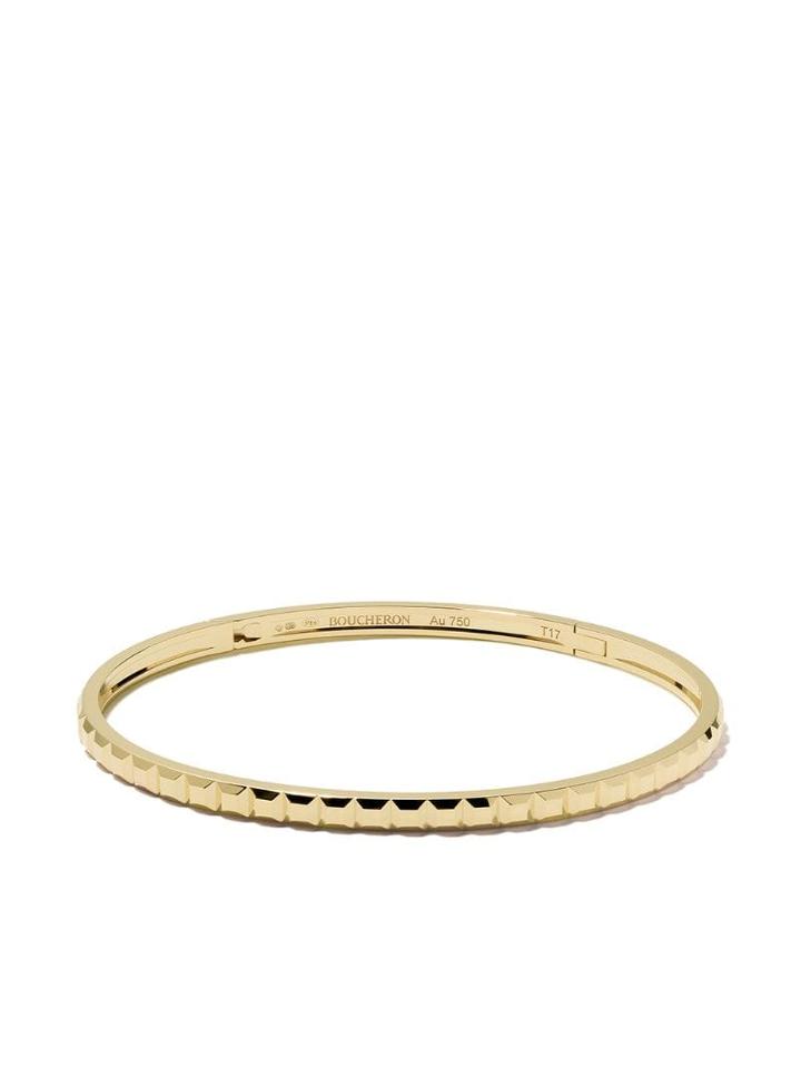Boucheron 18kt Yellow Gold Quatre Clou De Paris Bangle - Yg