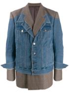 System Deconstructed Layered Coat - Blue