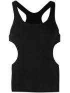 Pihakapi Cut Out Details Tank Top - Black