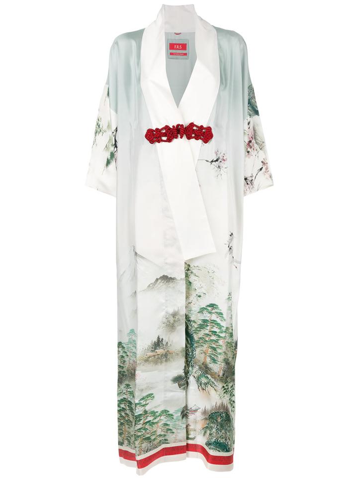 F.r.s For Restless Sleepers Kimono Dress, Women's, Size: Xs, Silk