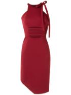 Gloria Coelho - Asymmetric Dress - Women - Elastodiene/polyester/viscose - 42, Red, Elastodiene/polyester/viscose