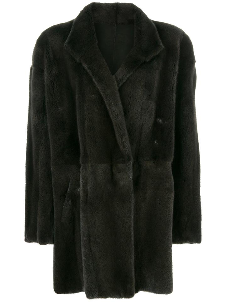 32 Paradis Sprung Frères Single Breasted Coat - Green