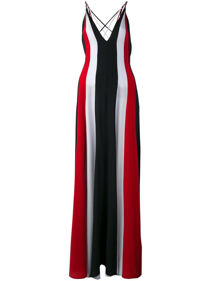 Gabriela Hearst Striped Dress, Women's, Size: 38, Red, Silk
