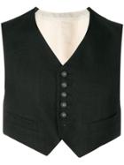 Jean Paul Gaultier Vintage Cropped Waistcoat - Black