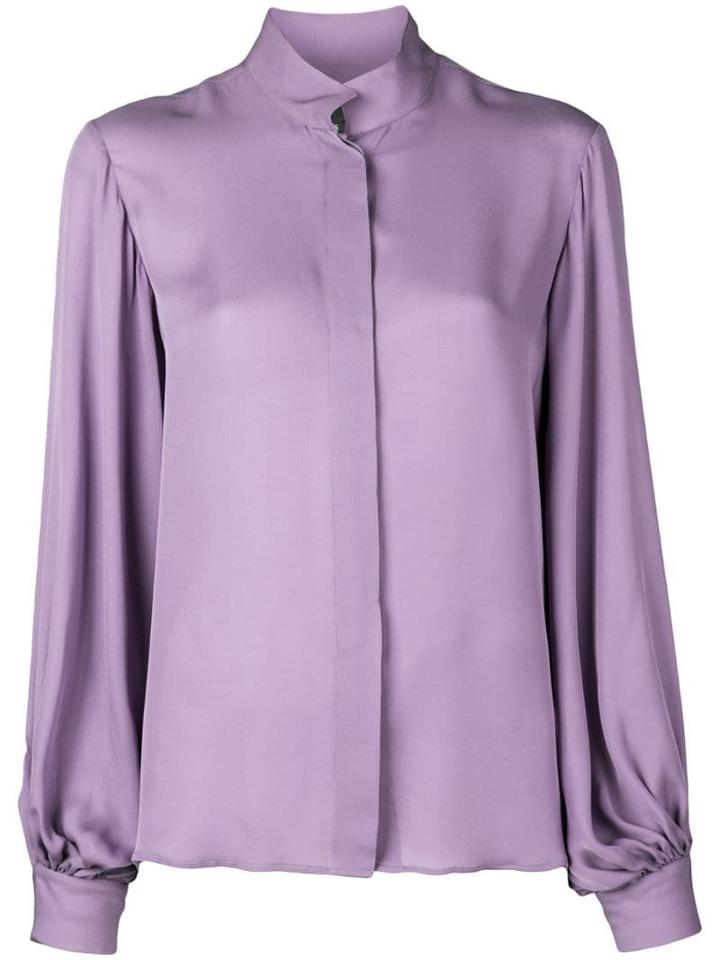 Nili Lotan Wide Sleeve Blouse - Purple