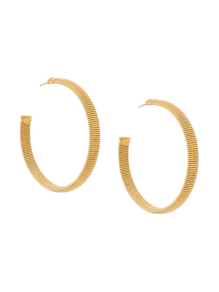 Gas Bijoux Milo Large Hoop Earrings - Metallic