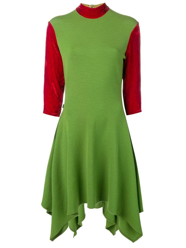Jean Paul Gaultier Vintage 1991/92 Velvet Dress - Green
