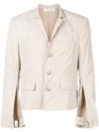 Delada Adjustable Slit Sleeve Jacket - Nude & Neutrals