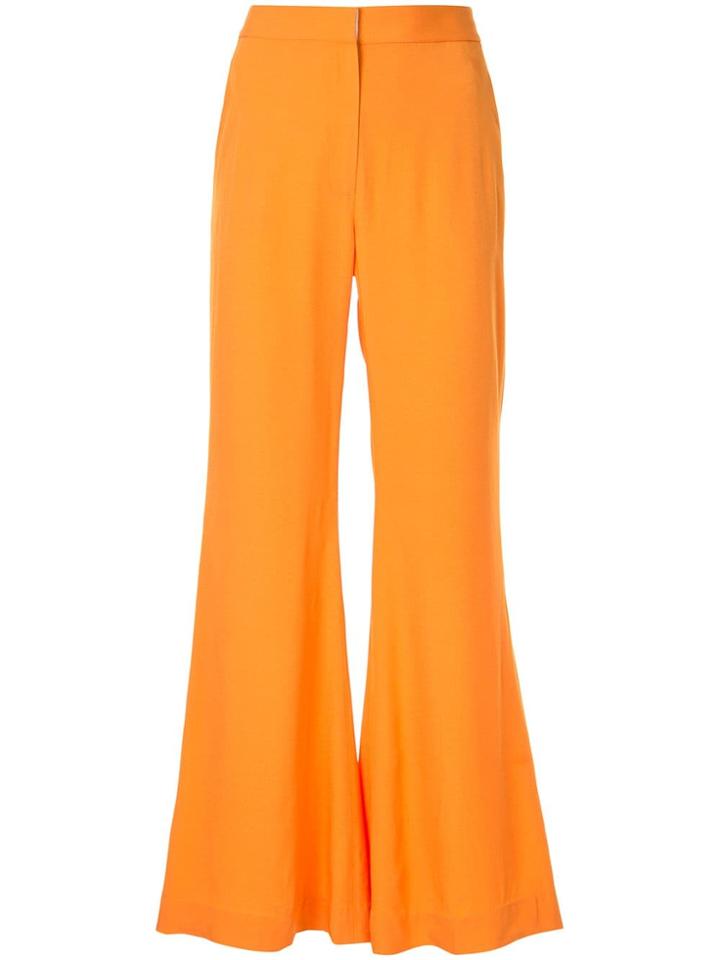 Rosetta Getty Straight Leg Flared Trousers - Orange