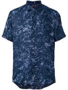 Michael Michael Kors Palm-print Shirt - Blue