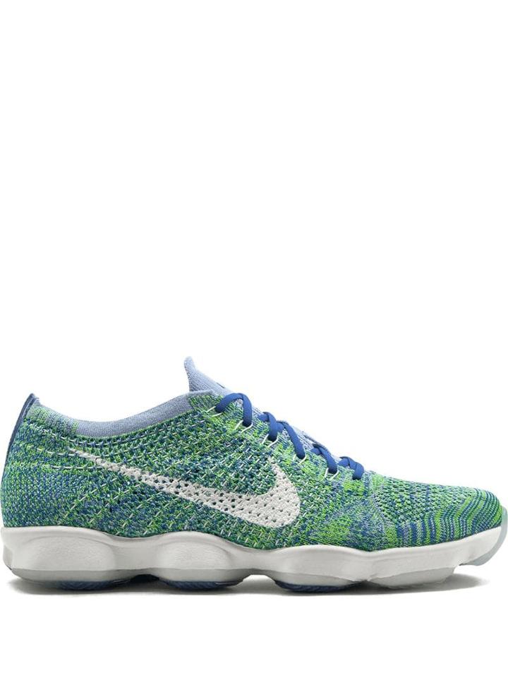 Nike Flyknit Zoom Agility Sneakers - Green