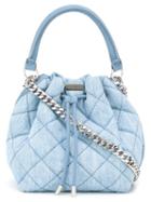 Stella Mccartney 'falabella' Quilted Bucket Tote, Women's, Blue