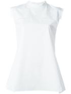 Jil Sander Sleeveless A-line Top, Women's, Size: 36, White, Cotton