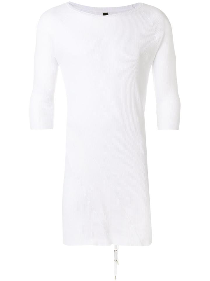 Army Of Me Cropped Sleeves T-shirt - White